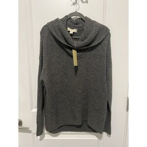 Michael Kors‎ Women's Wool-Blend Cowlneck Sweater Gray Size Medium NWT $89.50